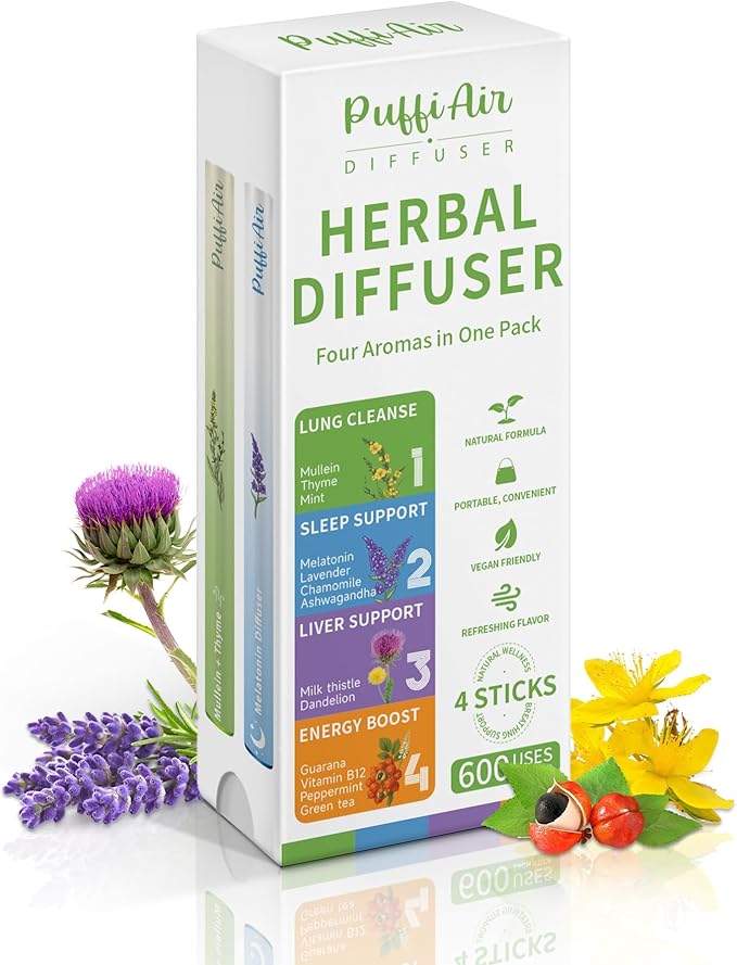 Pack of 4 Herbal Diffuser Puffiair